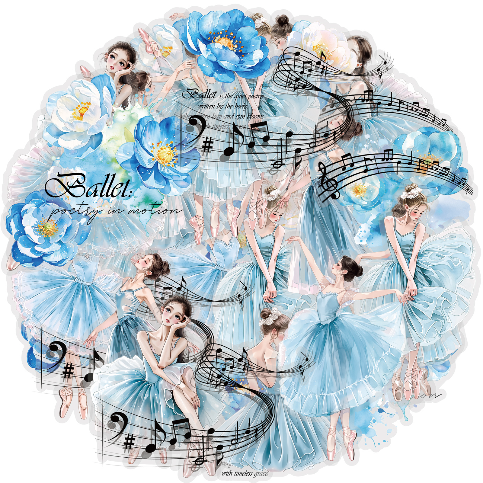 Japanese Girl Lifestyle - Etori Life Japanese-Style Fresh Ice Blue