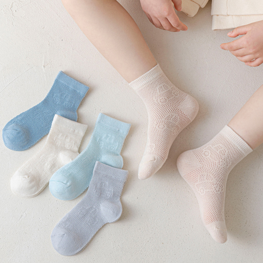 Japanese Girl Lifestyle - 5 Pairs of Kidsren's Socks Pure