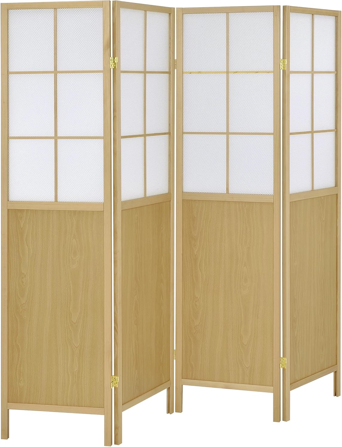Shoji Screen Divider - Coaster Home Furnishings Edwards 4-Panel Room
