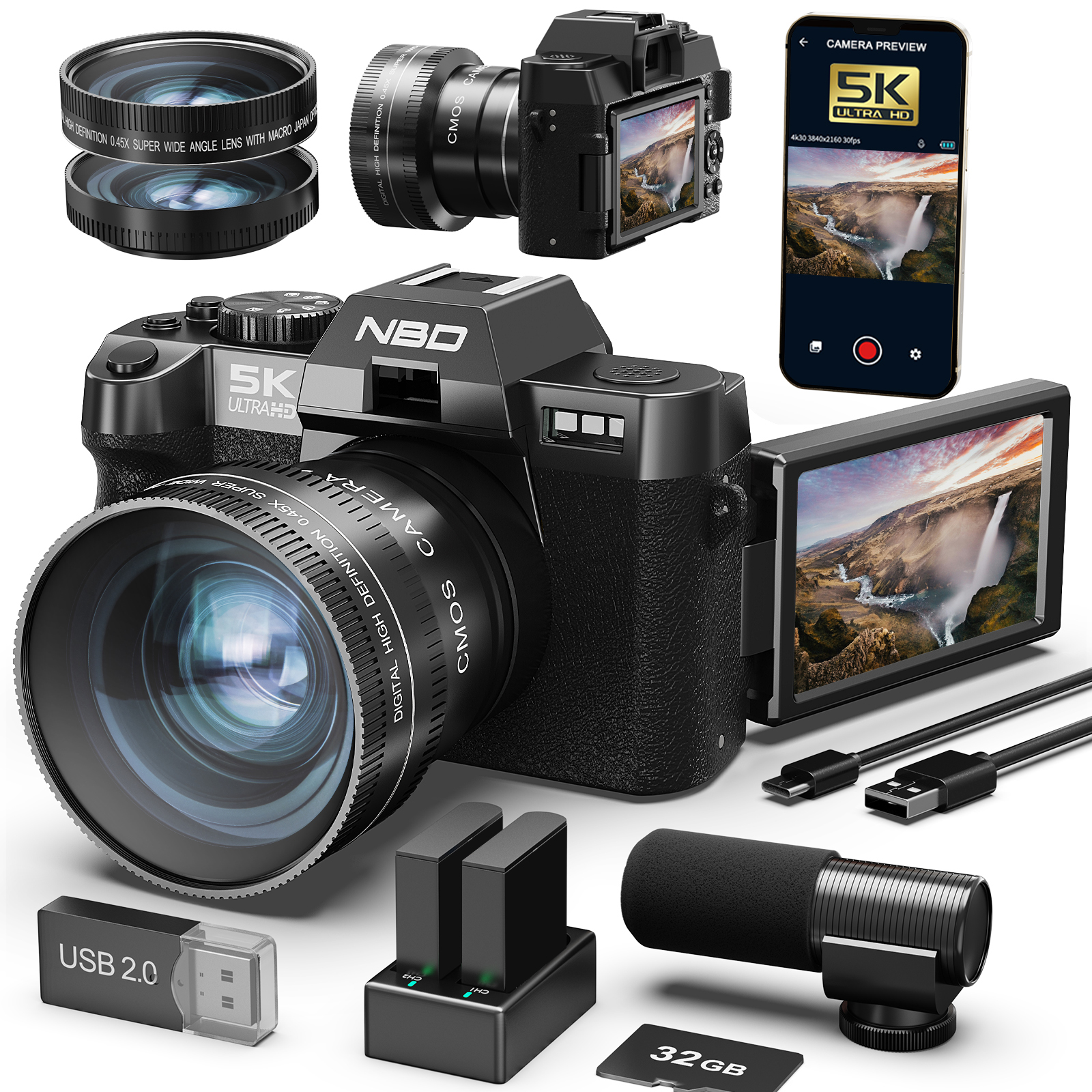 Japanese Lifestyle Vlog - NBD 48MP&4K Digital Cameras for Photography