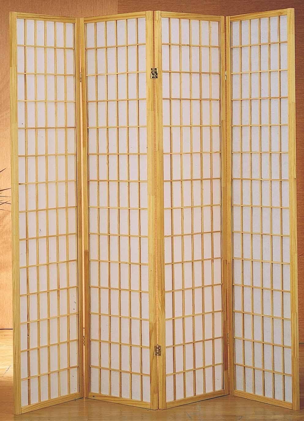 Japanese Style 4 Panels Wood S - Shoji Screen Divider reseña y precio
