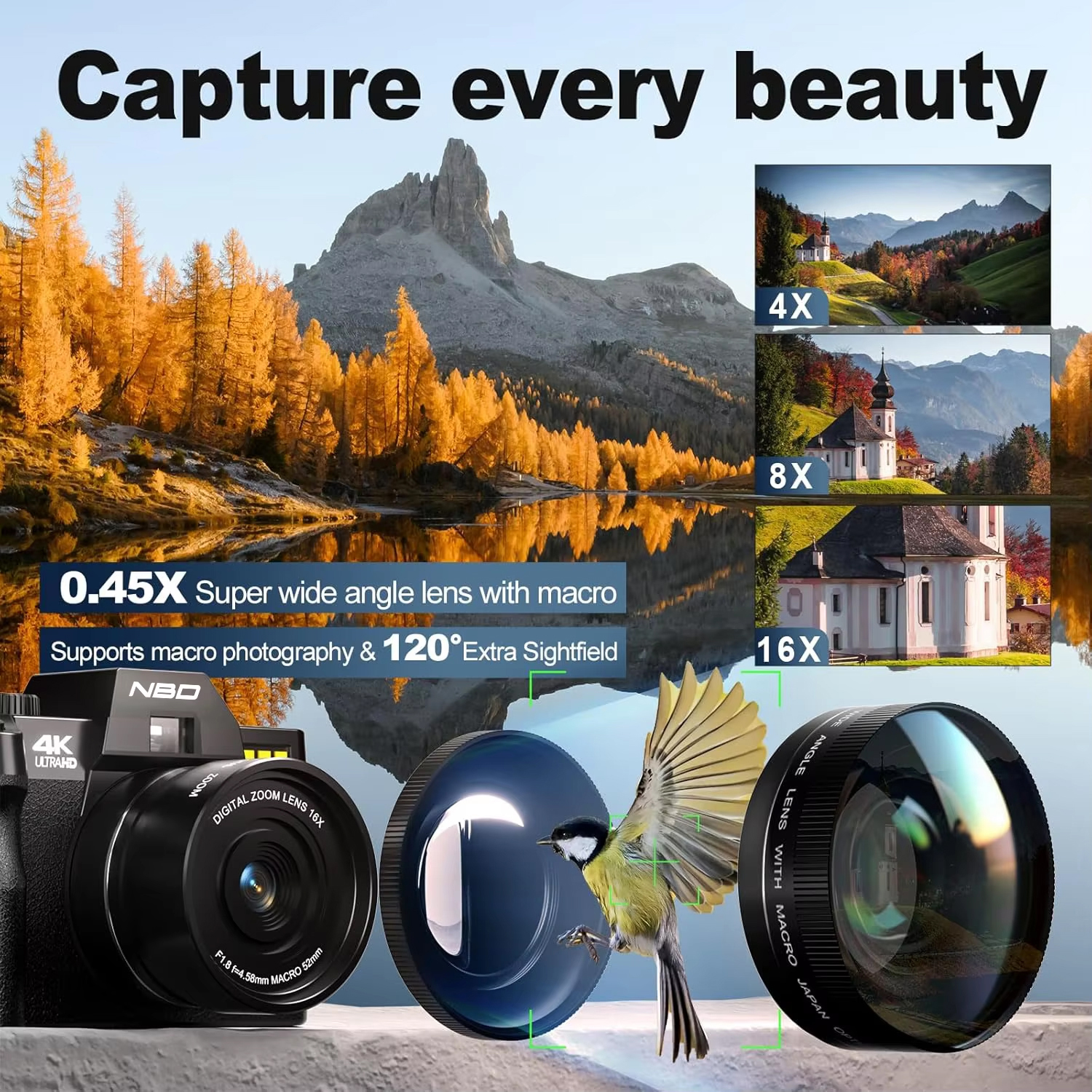 NBD S100F 48MP&4K Digital Came - Japanese Lifestyle Vlog reseña y precio