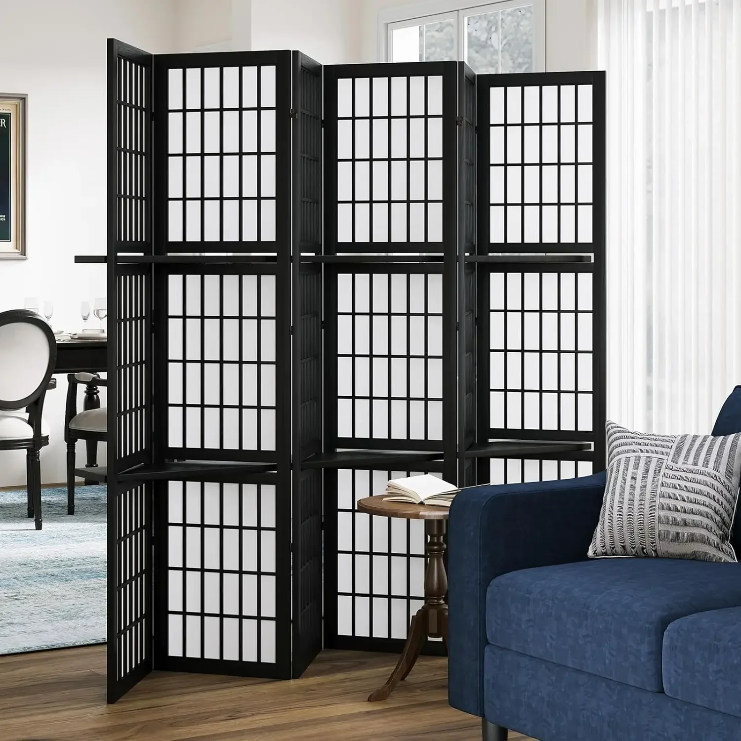 6 Panel 5.6ft Folding Portable - Shoji Screen Divider reseña y precio