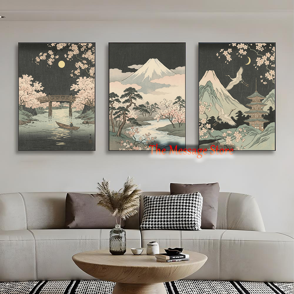 Japanese Cherry Bloom Fuji Riv - Japanese Lifestyle And Traditions reseña y precio