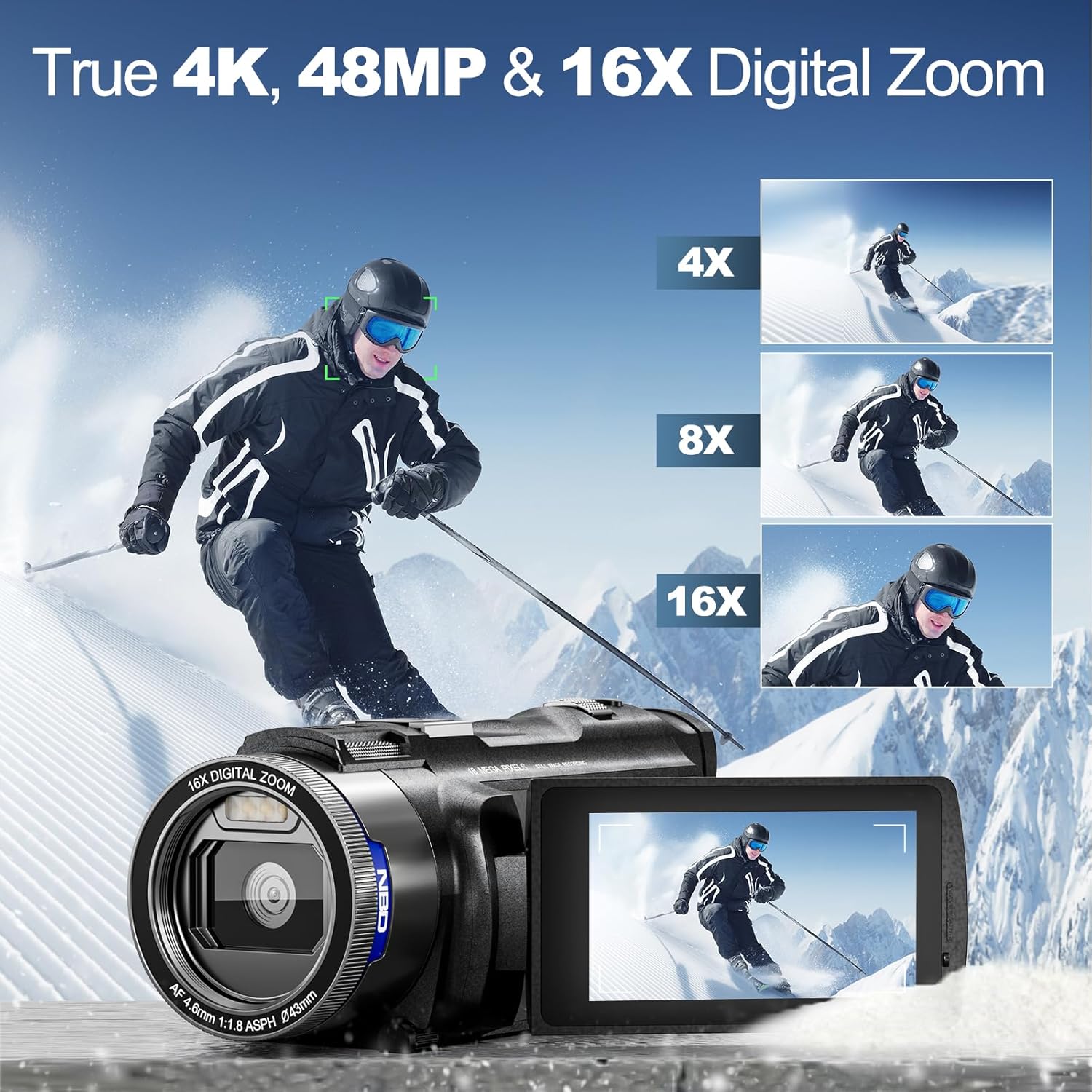 NBD 4K Camcorder Video Camera  - Japanese Lifestyle Vlog reseña y precio