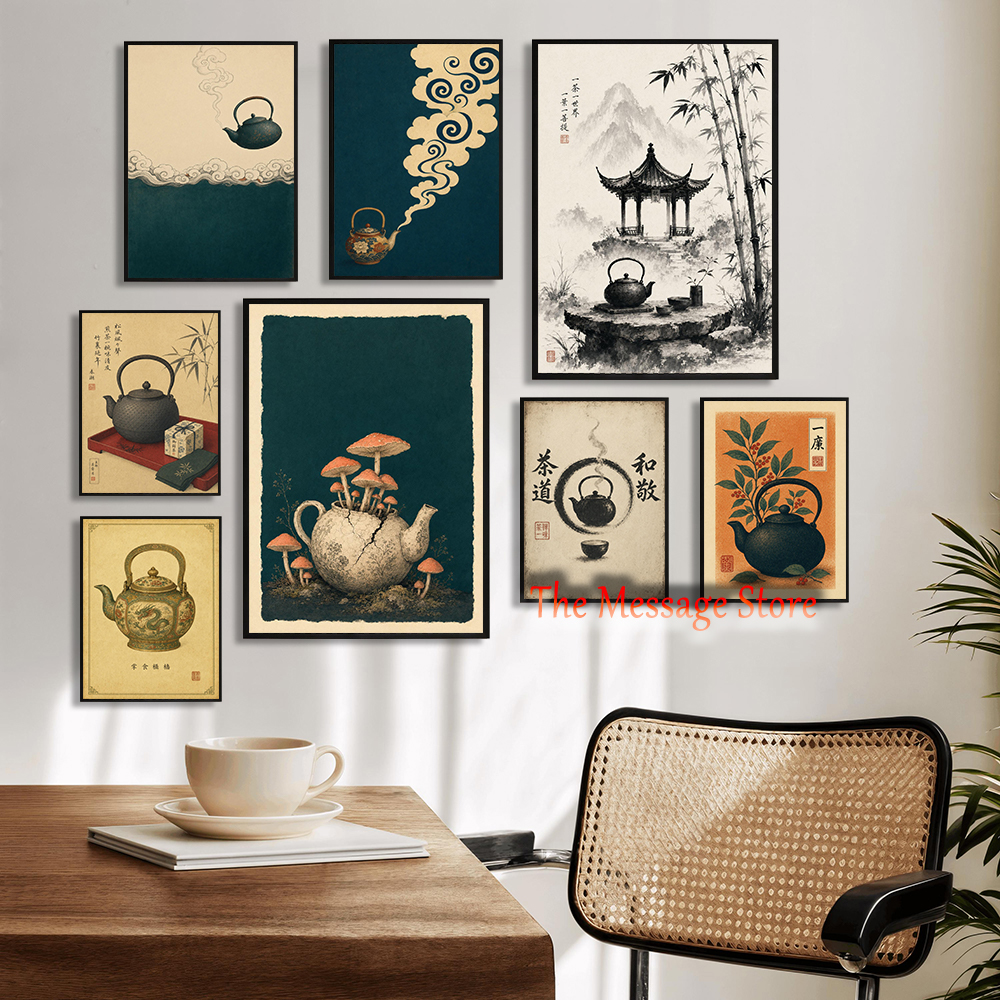 Japanese Teapot Art Minimalist - Japanese Lifestyle And Traditions reseña y precio