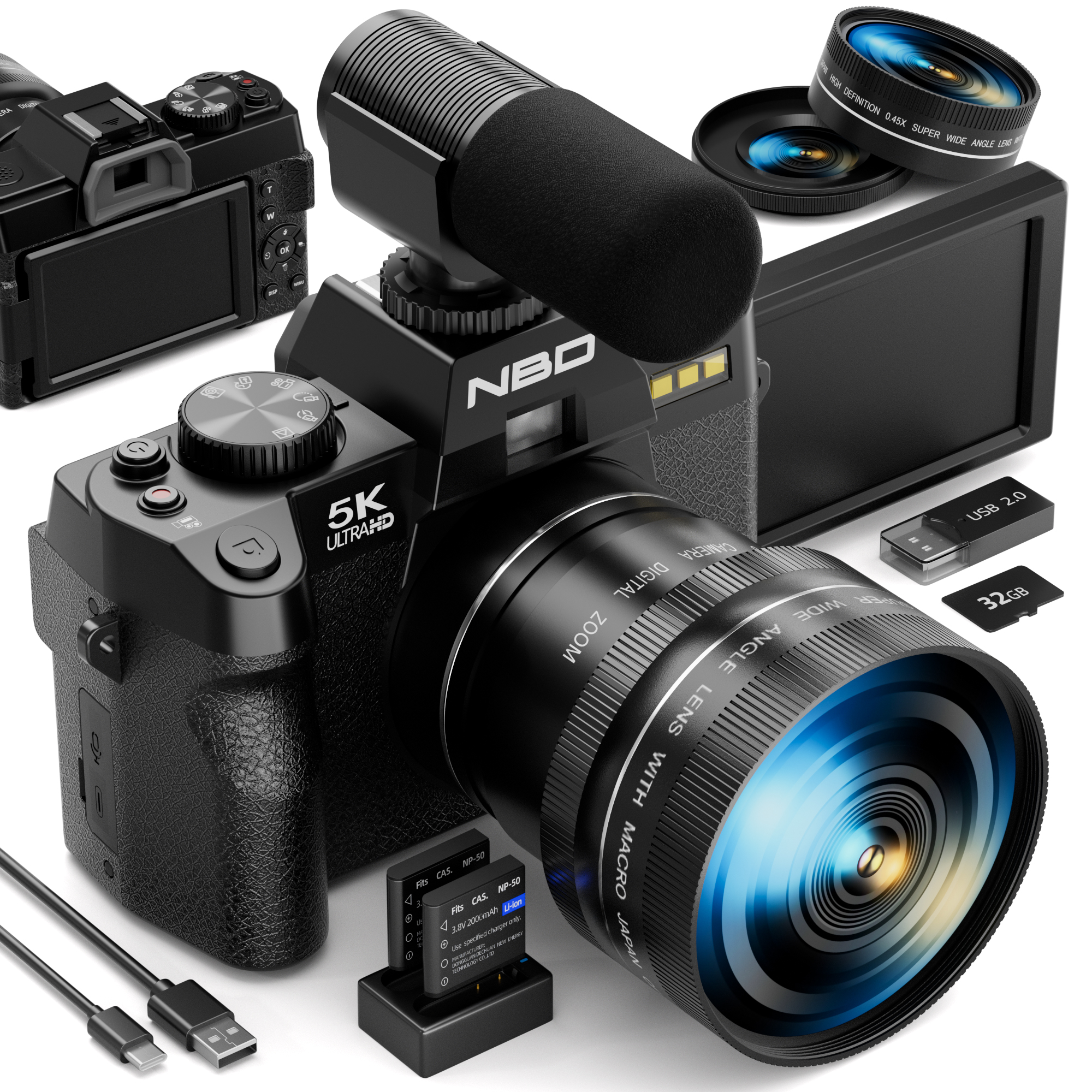NBD 5K 48MP Digital Cameras fo - Japanese Lifestyle Vlog reseña y precio